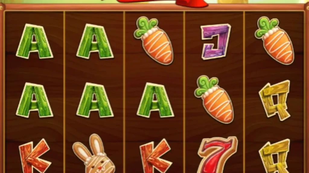 Pemandangan padang rumput musim semi yang cerah dalam slot Golden Egg Hunt