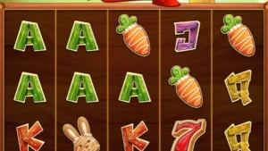 Pemandangan padang rumput musim semi yang cerah dalam slot Golden Egg Hunt